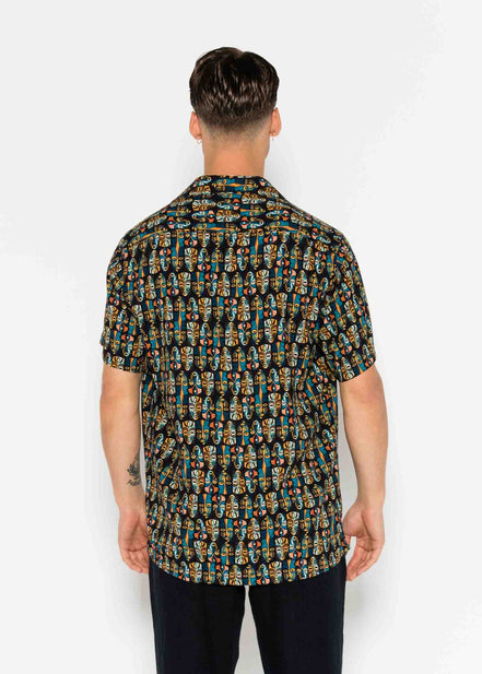 VISCOSE TRIBAL BOWLING SHIRT