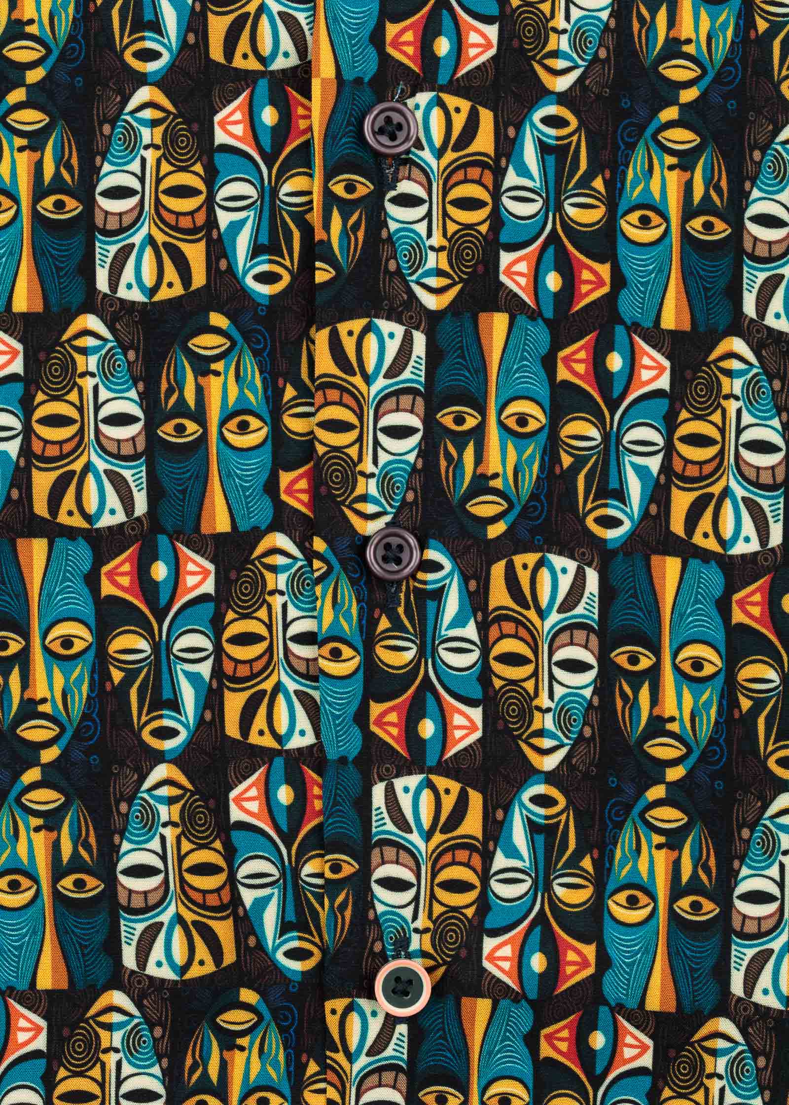 VISCOSE TRIBAL BOWLING SHIRT