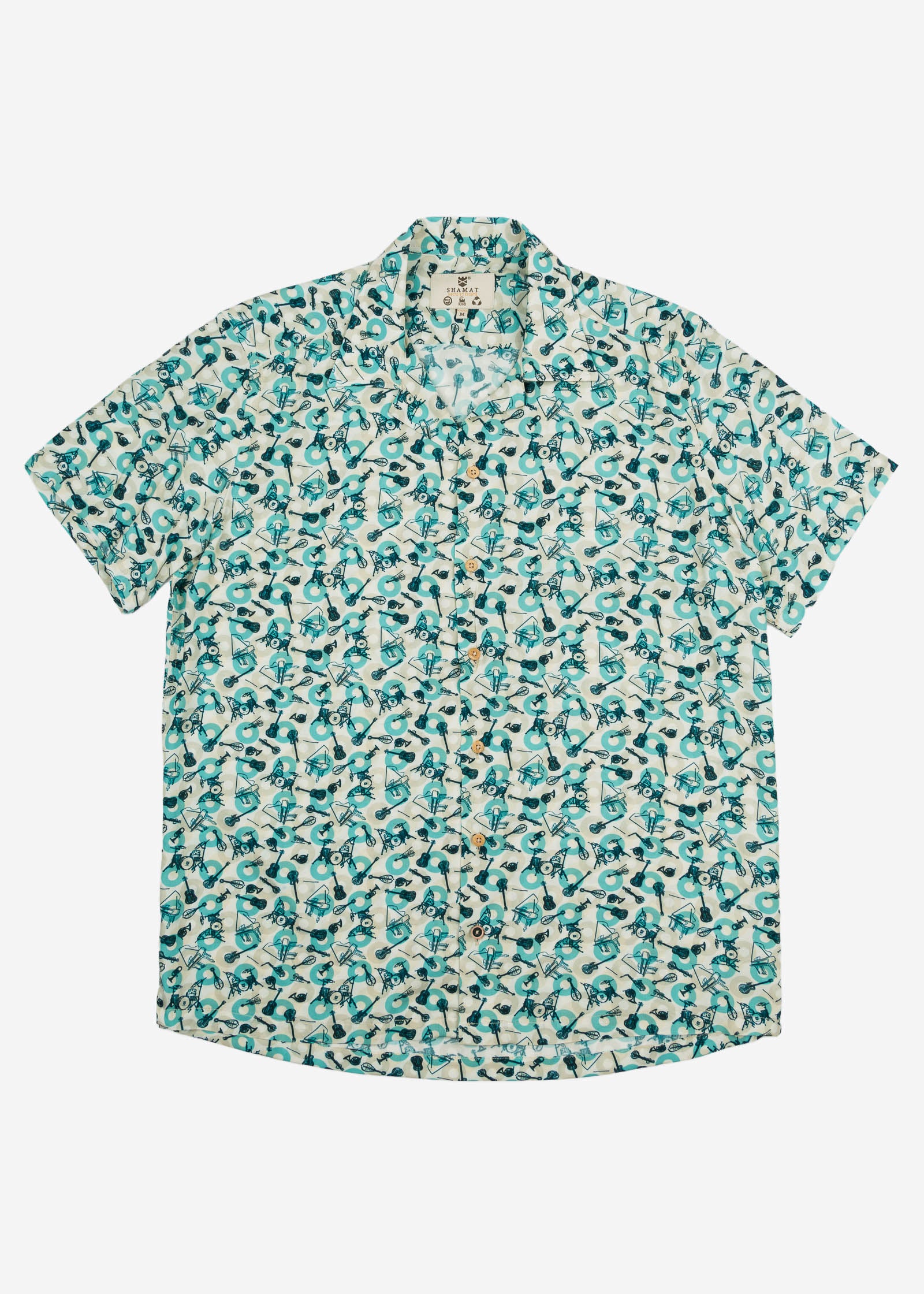 S/S BOWLING VISCOSE BAND SHIRT