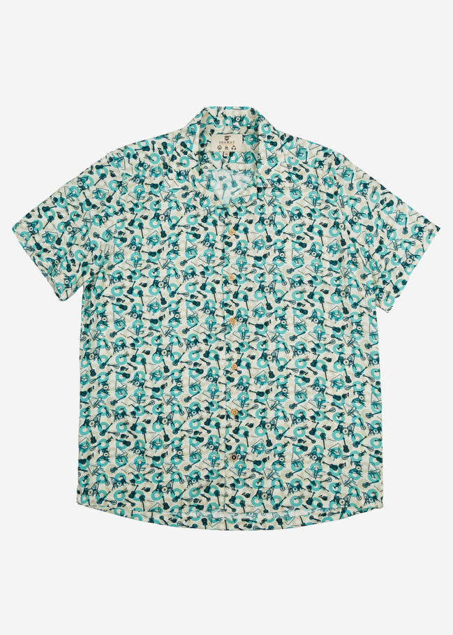 S/S BOWLING VISCOSE BAND SHIRT