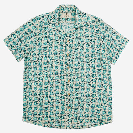 S/S BOWLING VISCOSE BAND SHIRT