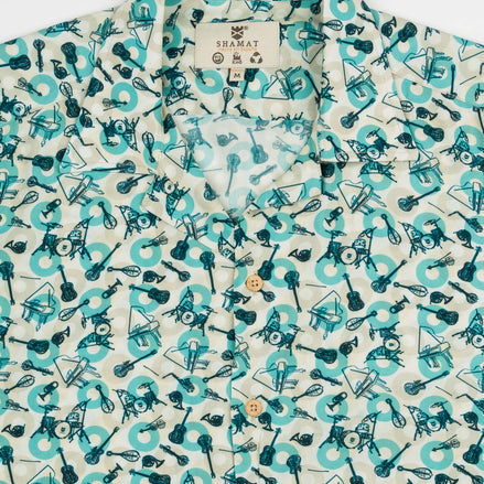 S/S BOWLING VISCOSE BAND SHIRT