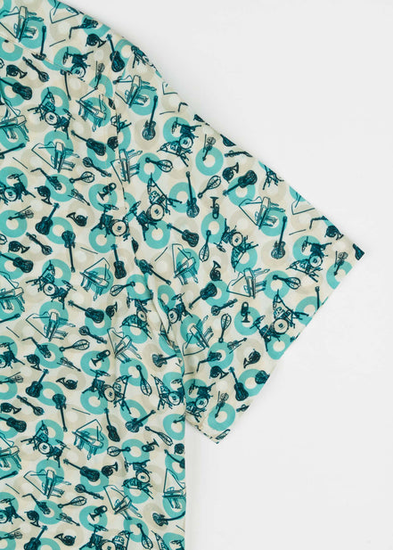 S/S BOWLING VISCOSE BAND SHIRT