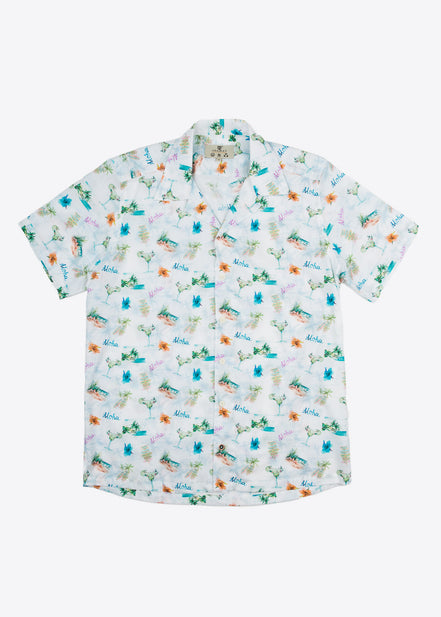 M/C BOWLING VOILÈ ALOHA SHIRT