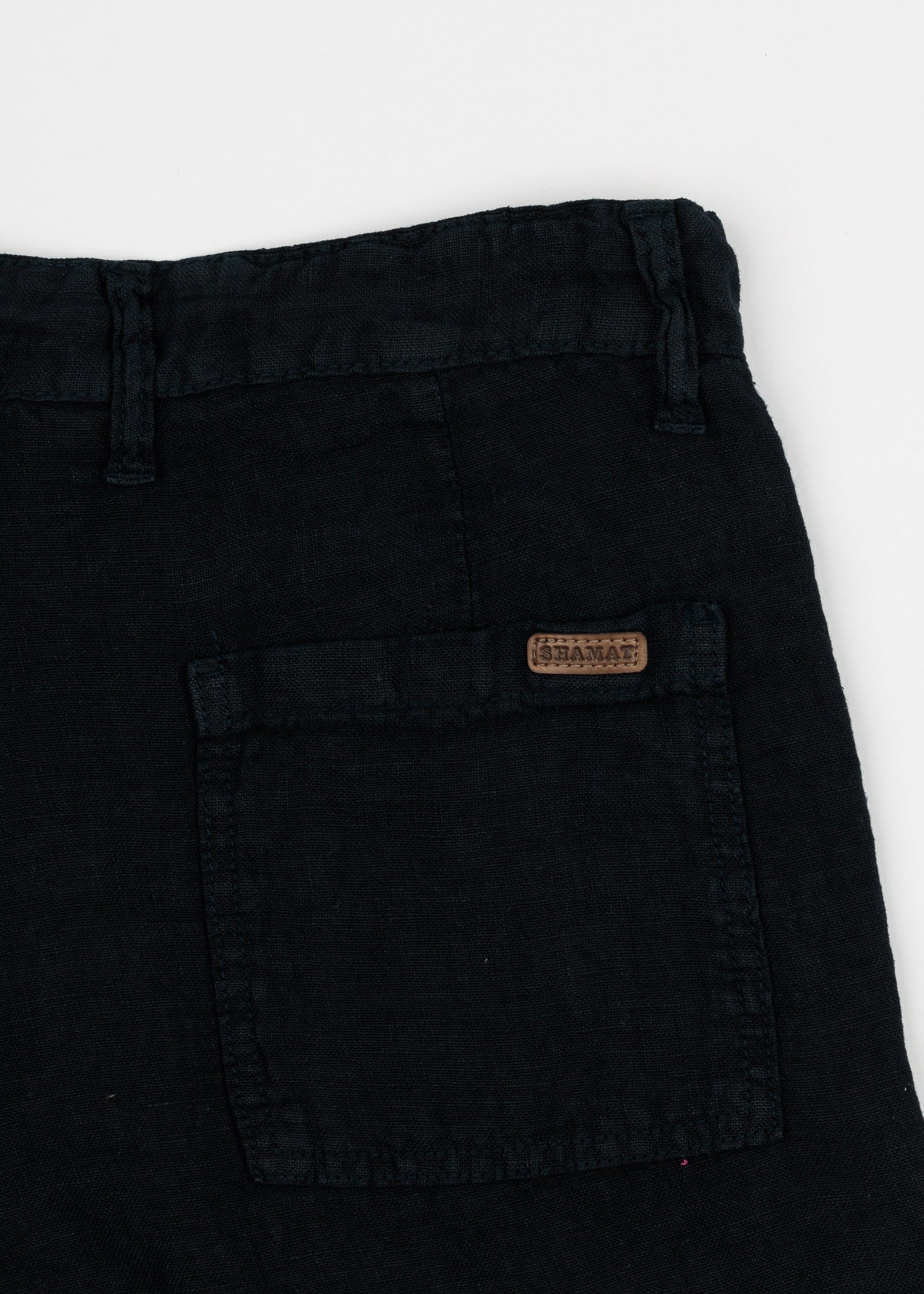 LINEN BERMUDA SHORTS WITH DRAWSTRING