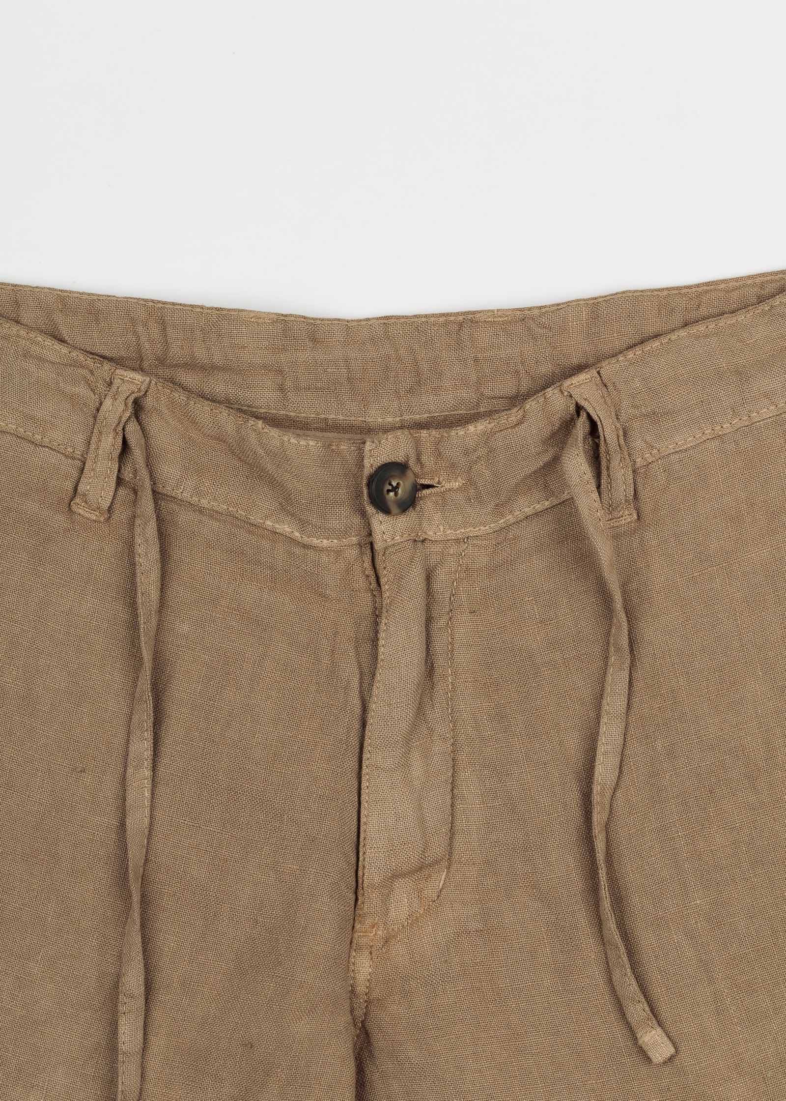 LINEN BERMUDA SHORTS WITH DRAWSTRING