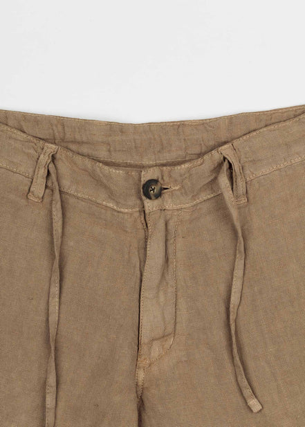 LINEN BERMUDA SHORTS WITH DRAWSTRING