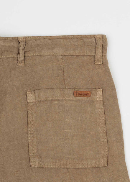 LINEN BERMUDA SHORTS WITH DRAWSTRING