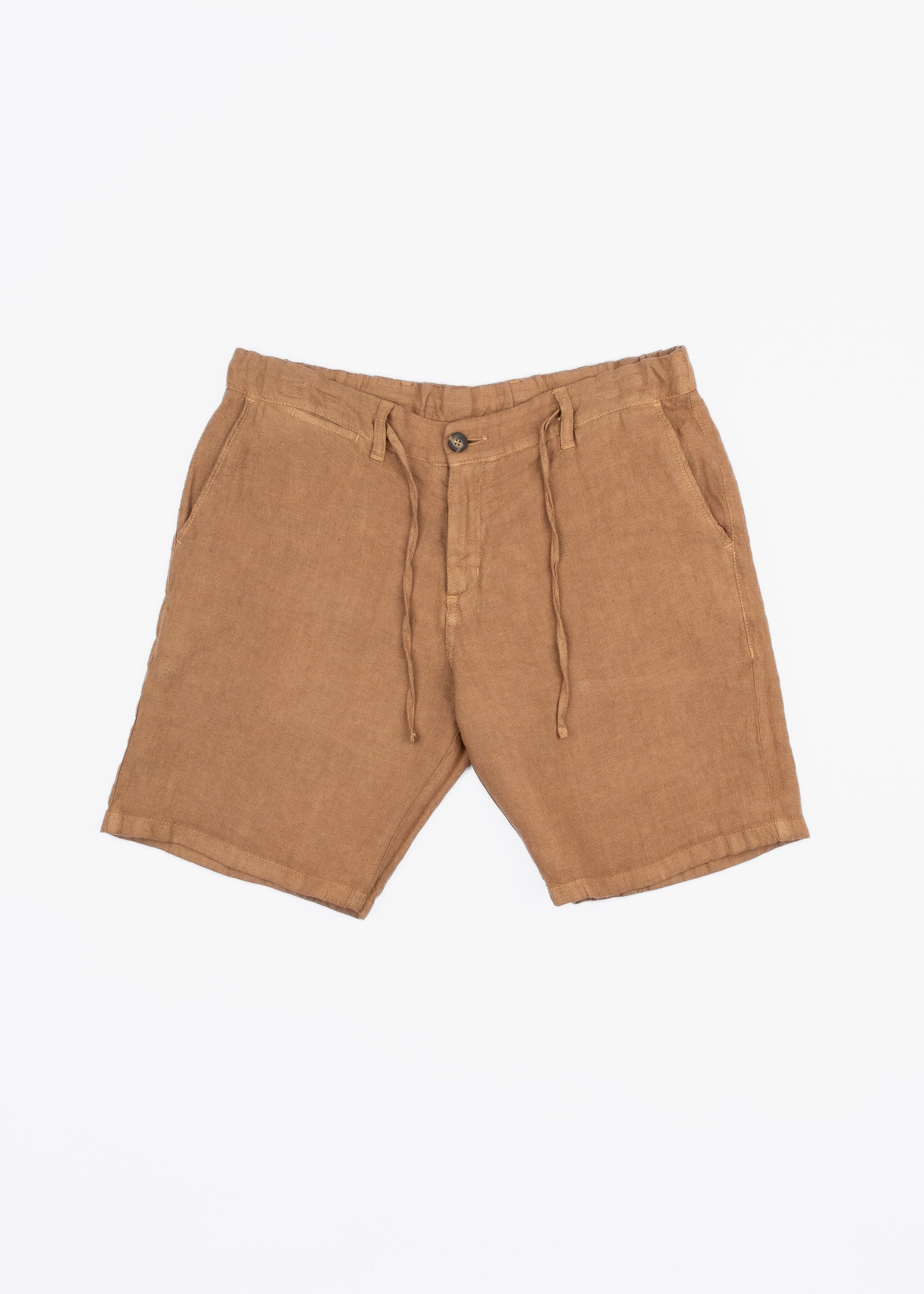 LINEN BERMUDA SHORTS WITH DRAWSTRING