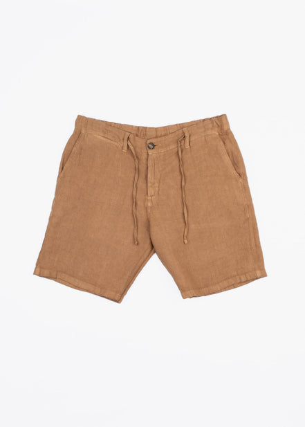 LINEN BERMUDA SHORTS WITH DRAWSTRING