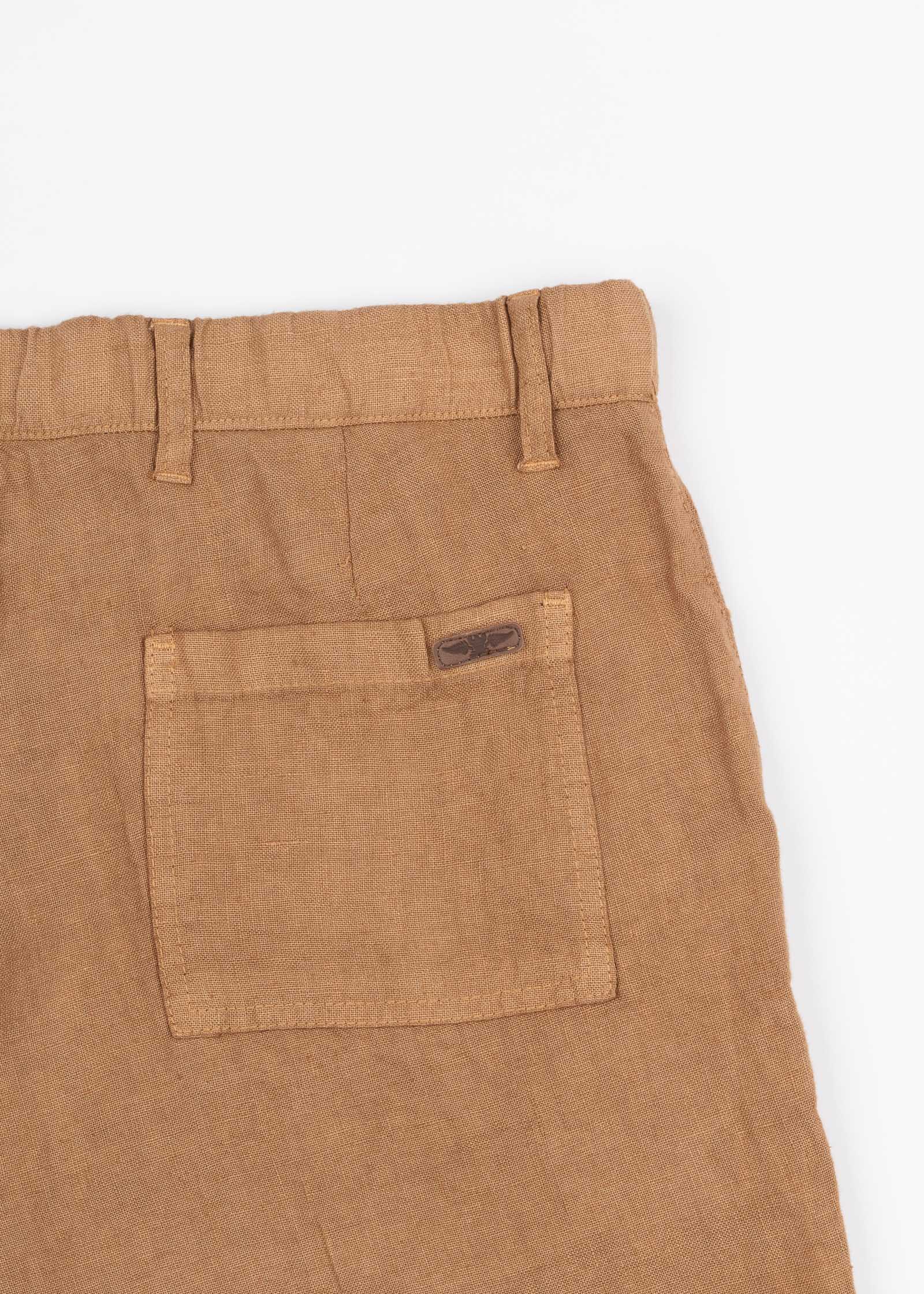 LINEN BERMUDA SHORTS WITH DRAWSTRING