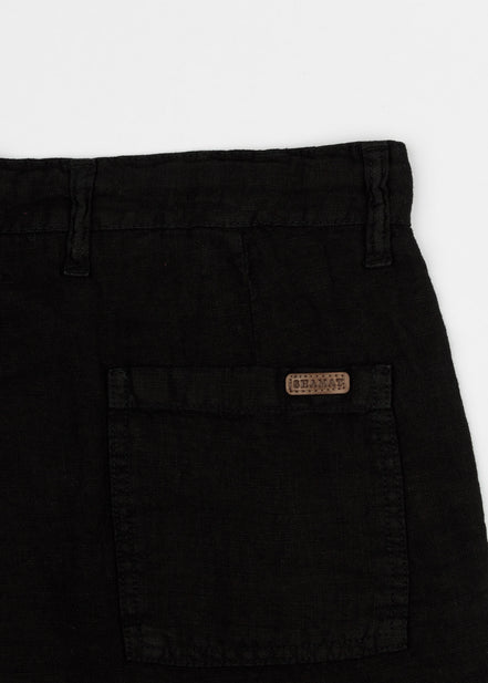 LINEN BERMUDA SHORTS WITH DRAWSTRING