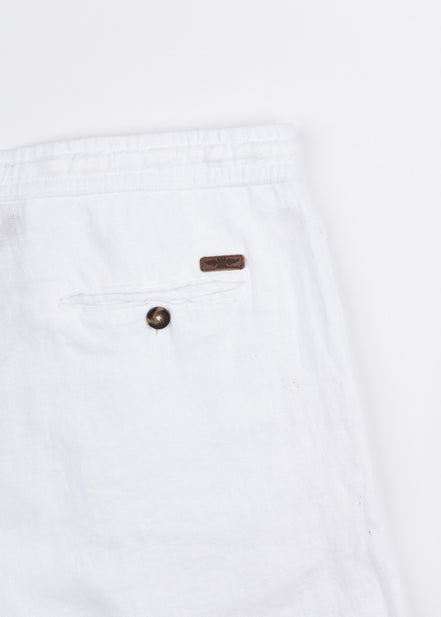 LINEN BERMUDA SHORTS WITH DARTS