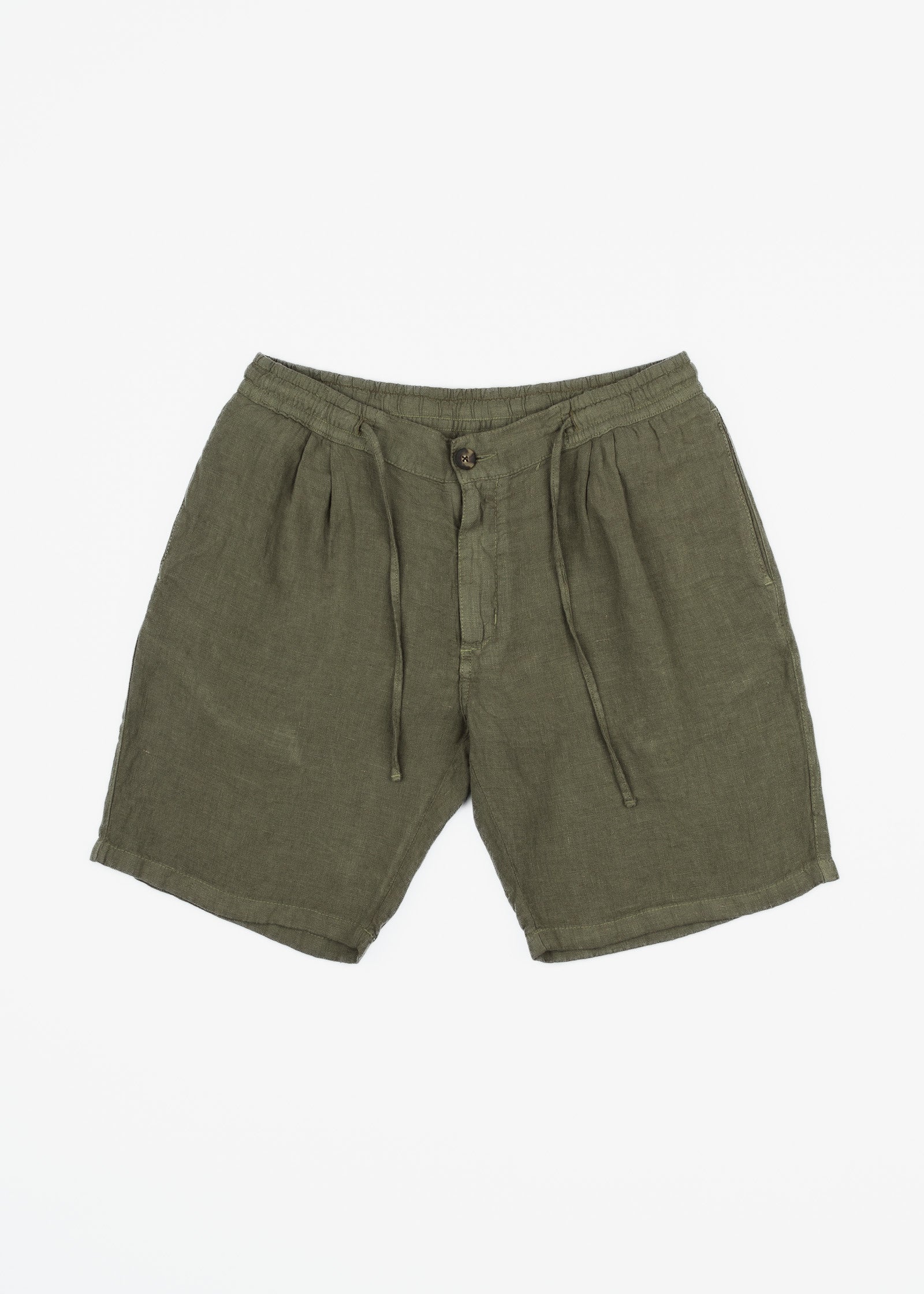 LINEN BERMUDA SHORTS WITH DARTS