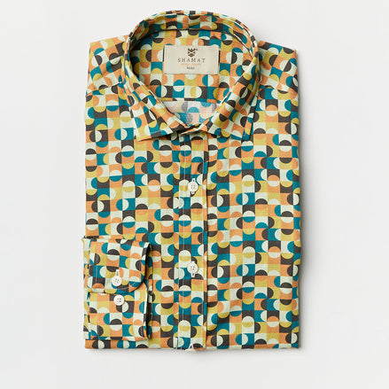 60S PRINTED ORG COTTON SHIRT
