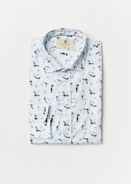 PENGUIN PRINTED ALG/ELASTANE SHIRT
