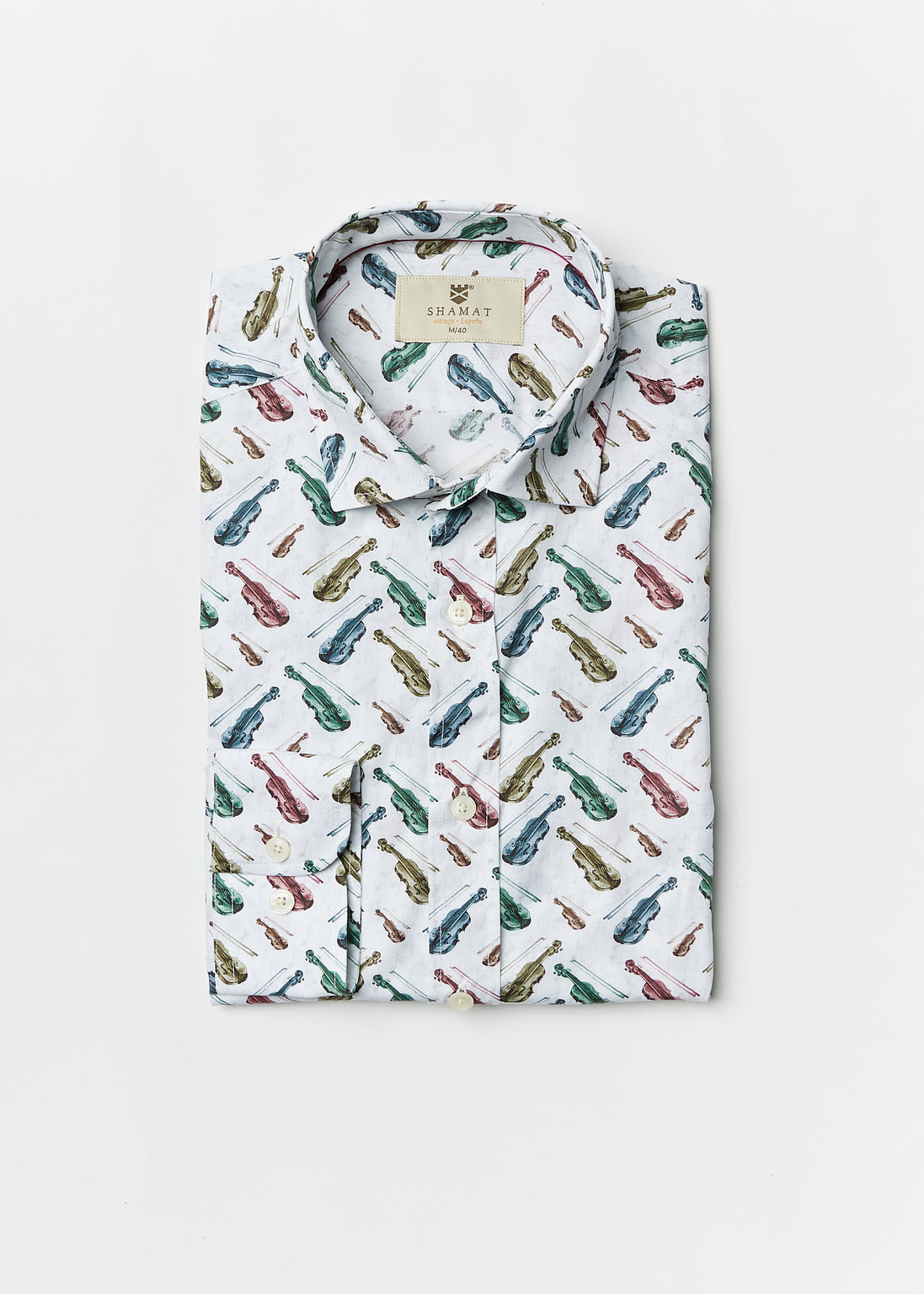 VIOLIN PRINTED ALG/ELASTANE SHIRT