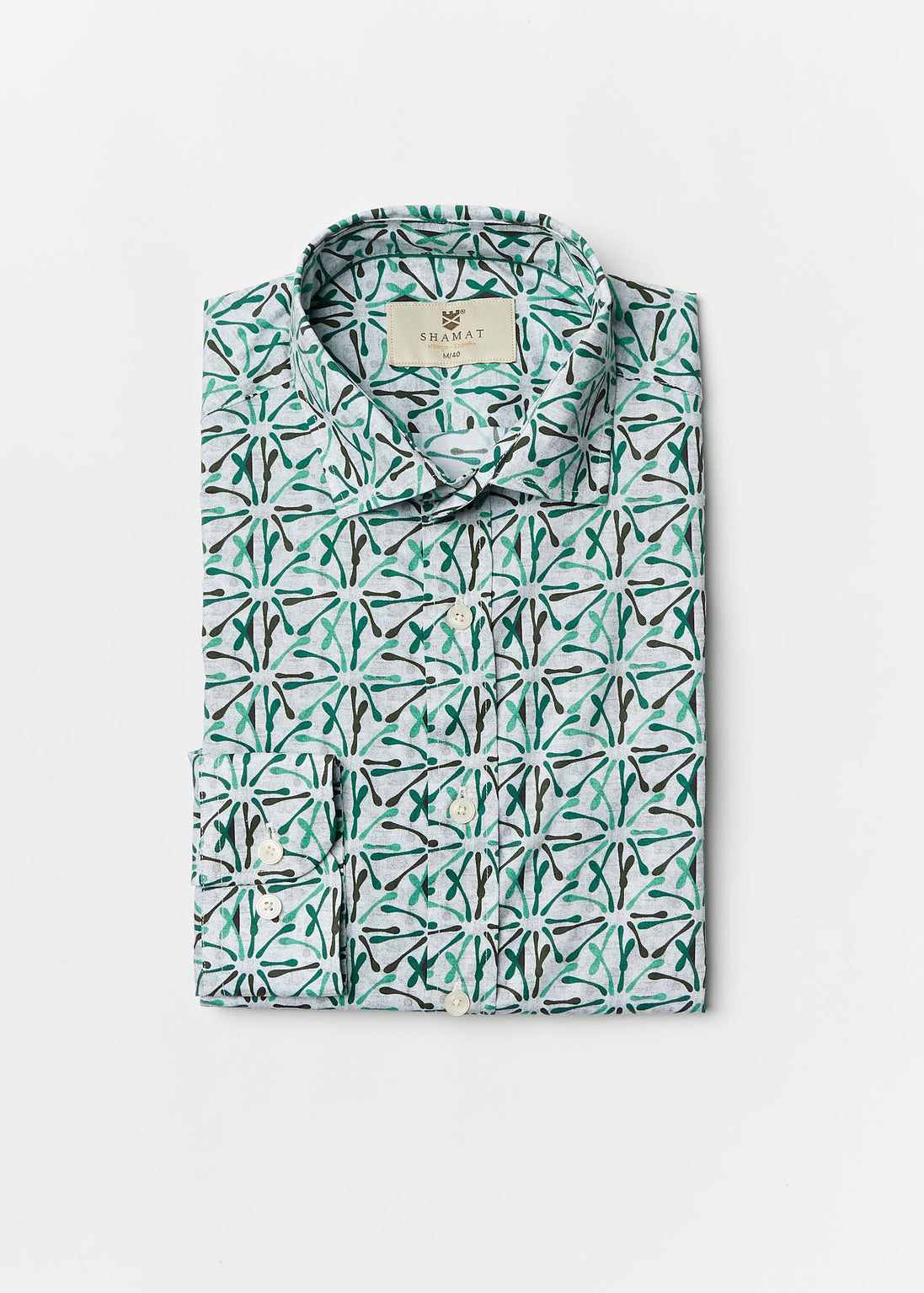 FIREWORKS PRINTED ALG/ELASTANE SHIRT