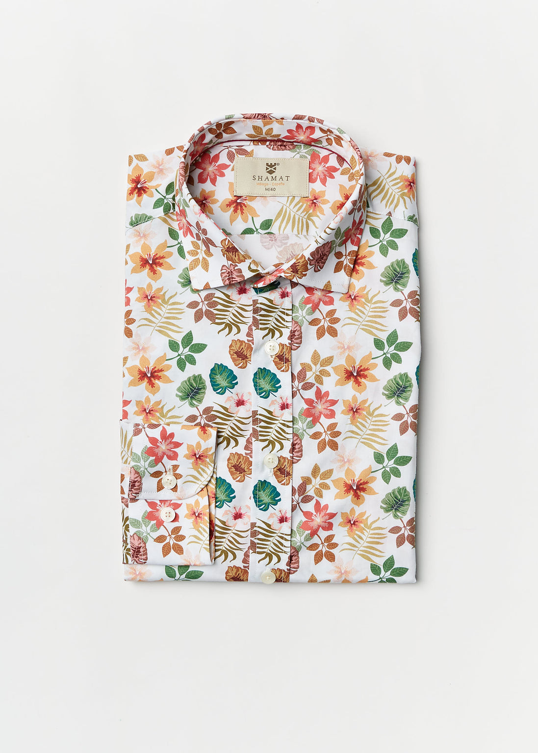 PRINTED ALG/ELASTANE SHIRT