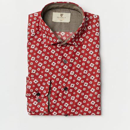 CAMISOLA DE ALGODÃO ESTAMPADA TRANI