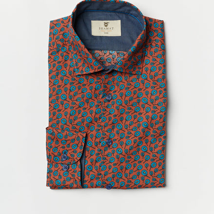 CAMISOLA DE ALGODÃO ESTAMPADA TRANI