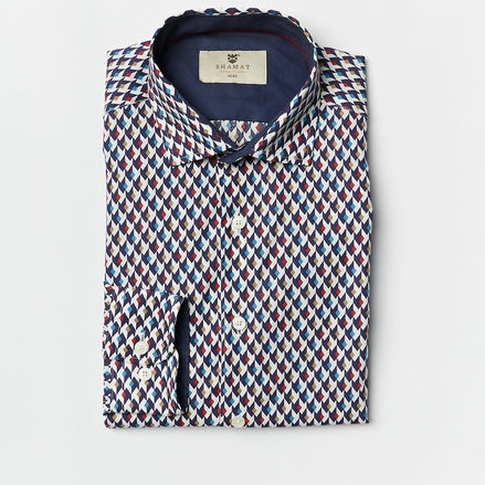 CAMISOLA DE ALGODÃO ESTAMPADA TRANI