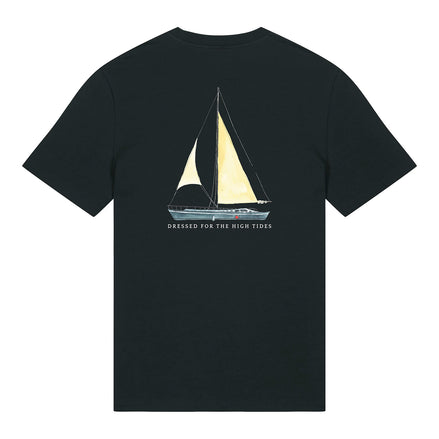 T-SHIRT COM ESTAMPA DE VELEIRO