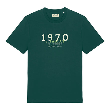 T-shirt estampada dos anos 1970