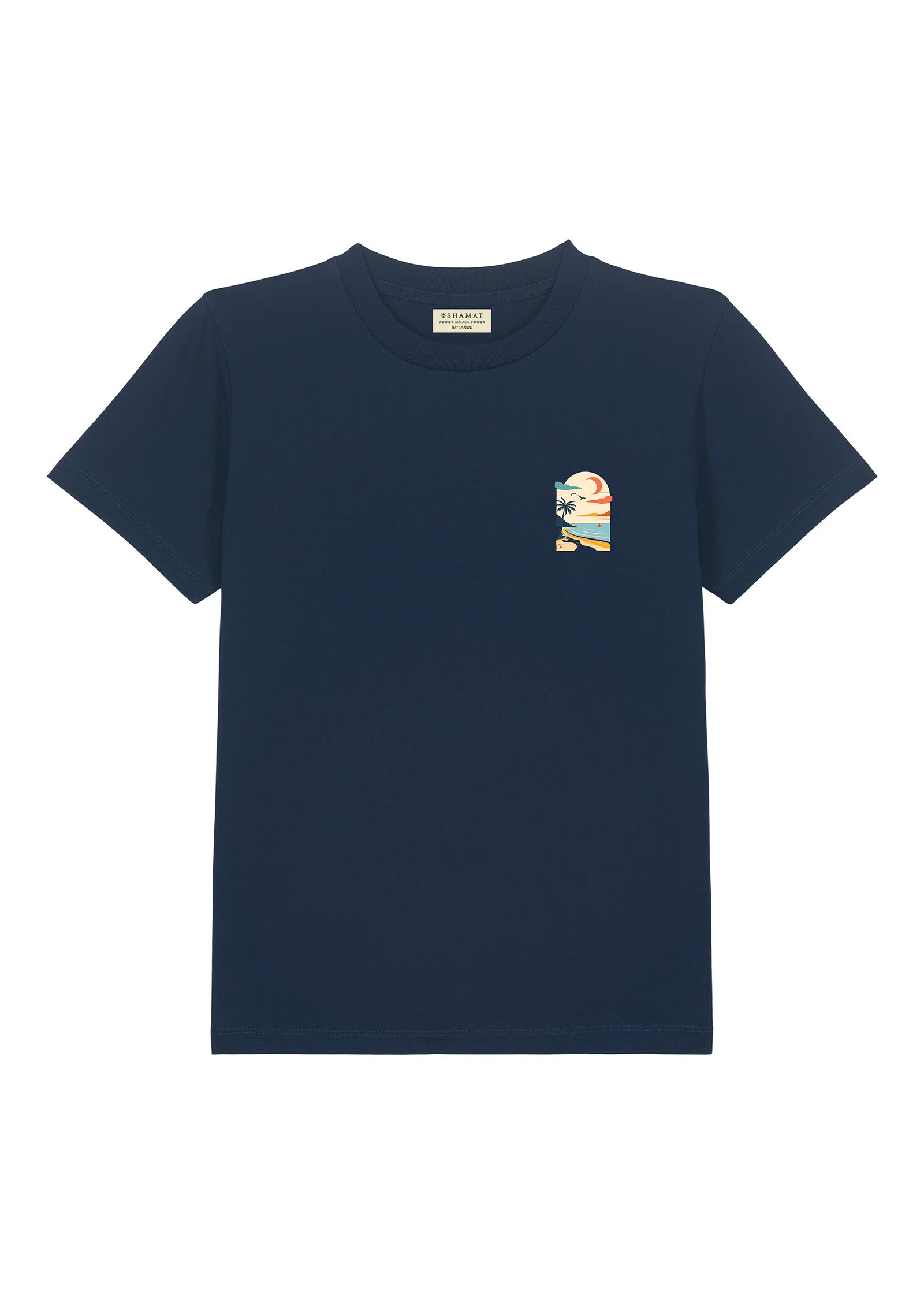 CHILDREN'S T-SHIRT WITH BEACH PRINT