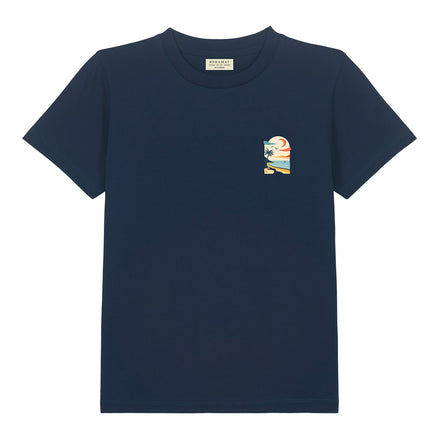 CHILDREN'S T-SHIRT WITH BEACH PRINT