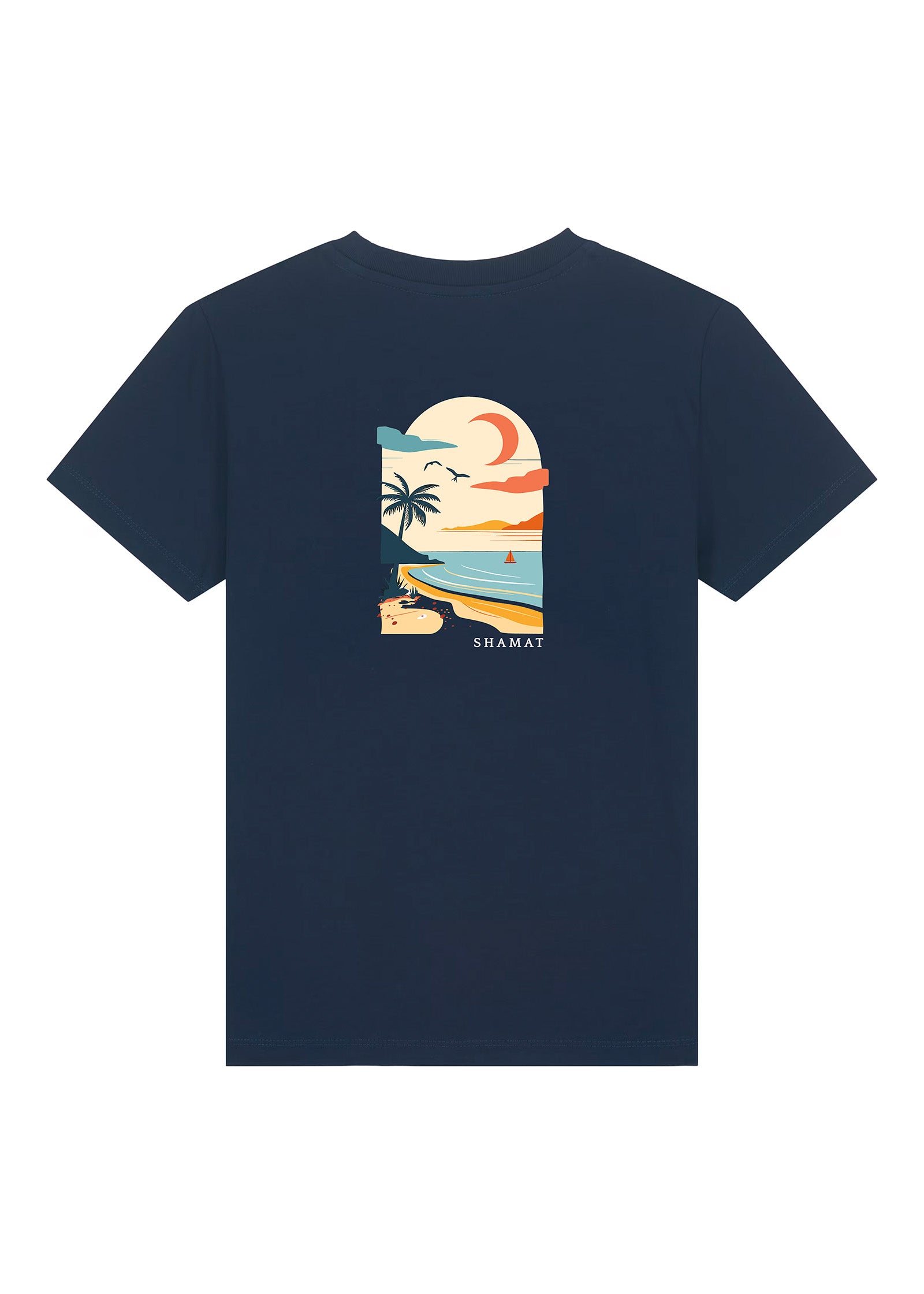 CHILDREN'S T-SHIRT WITH BEACH PRINT