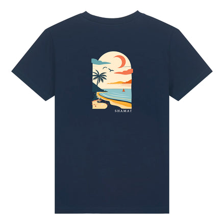 CHILDREN'S T-SHIRT WITH BEACH PRINT